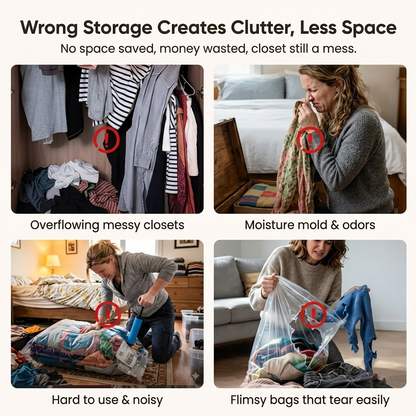 🔥 Last Day 60% Off 🧳No‑Pump Vacuum Storage Bags 🗄️ Free Up 80% More Space in Seconds