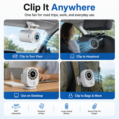 Smart Portable Rechargeable Fan